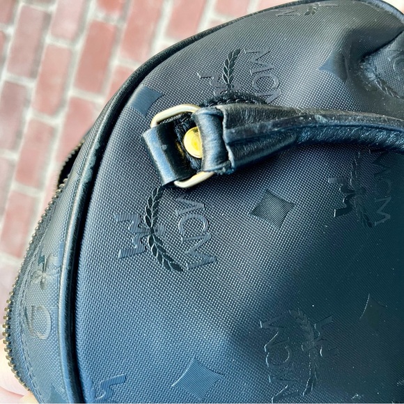 MCM Black Vintage Visetos Mini Handbag - Picture 7 of 10